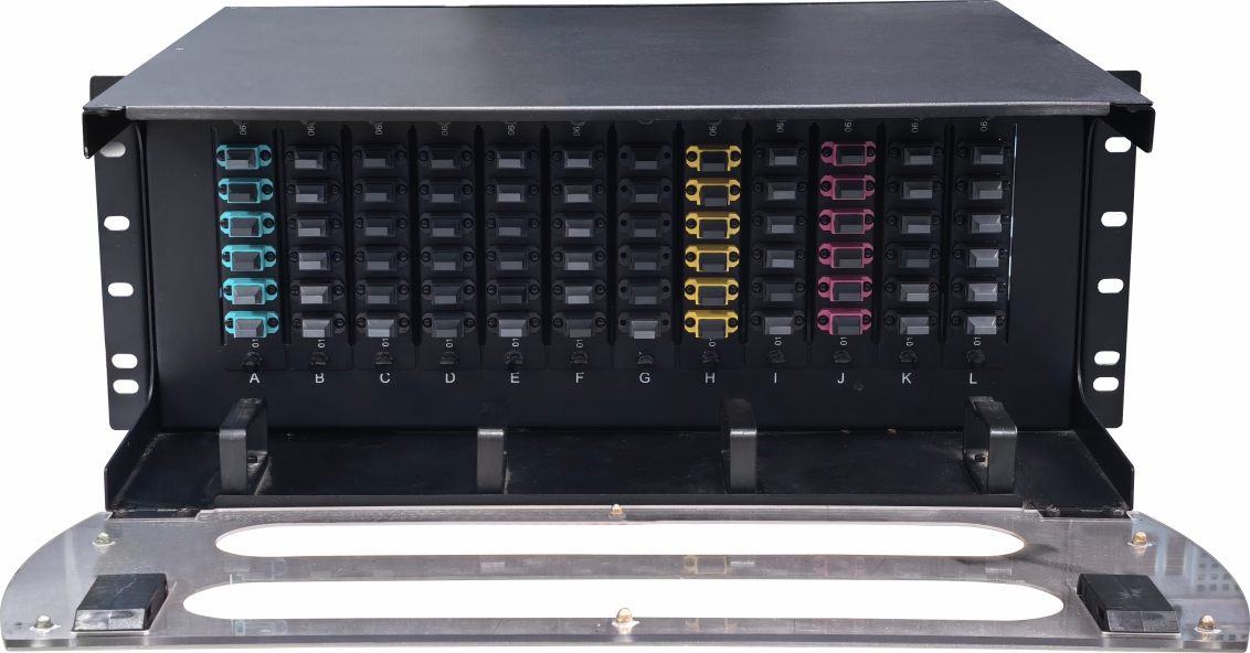 4U 72 Port OM3/4/5 MPO Patch Panel - Image 2